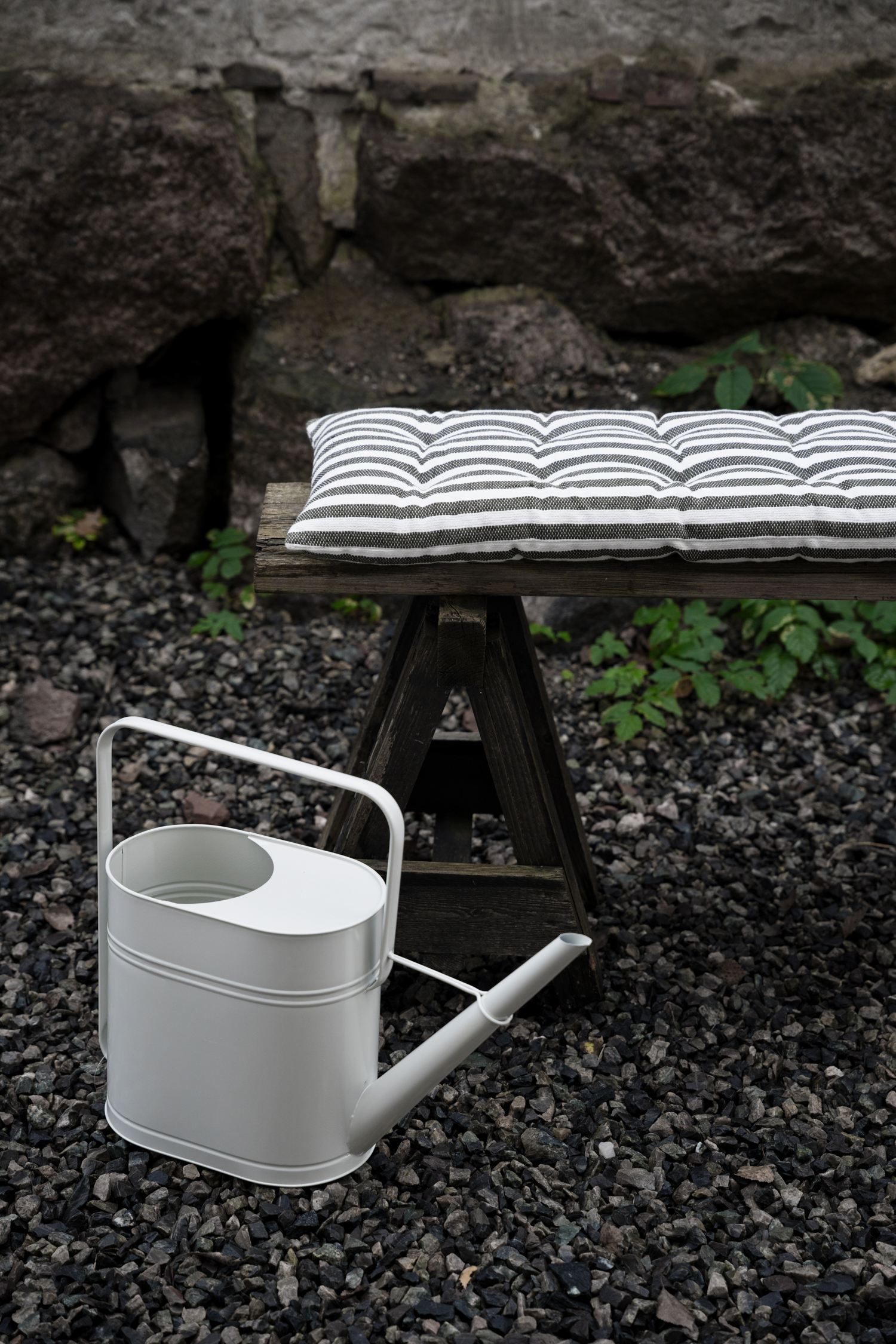 Gartengießkanne 45x16,5x40 cm naturweiß