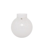 Glassvase round d21 h22cm, white