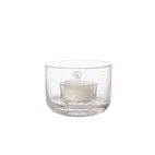 Candleholder in glass d8 h6 cm