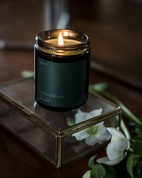 Scented candle "Winter pear" green