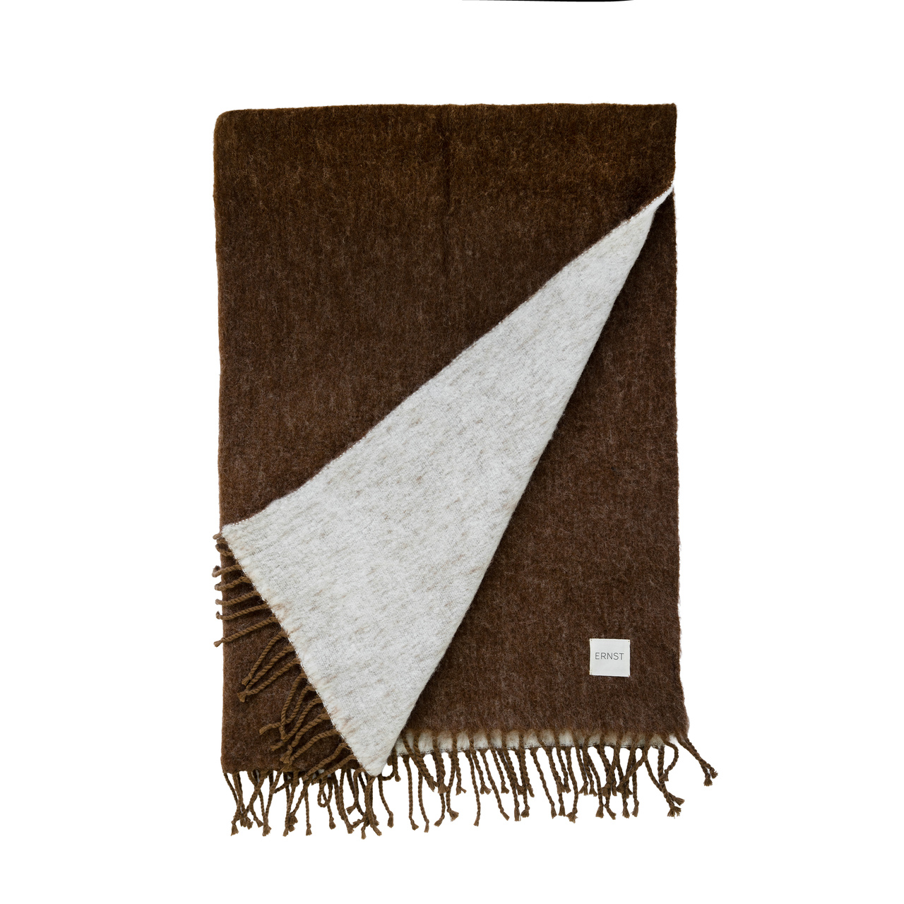 Pläd 130x170cm kola/vit