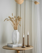 Holz-Kerzenhalter, dunkelbraun H20