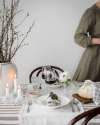 Deep plate, d25 cm, vanilla