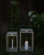 Lantern 16x16x43 cm beige