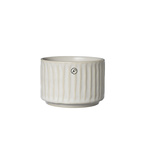 Bowl d7,5 h5 cm ribbed naturalwhite