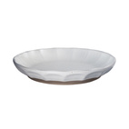 Assiett d17 h3 cm vit/natur