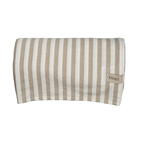 Duk 145x300 beige/vit bred rand