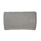 Duk 145x300 blå/beige rand