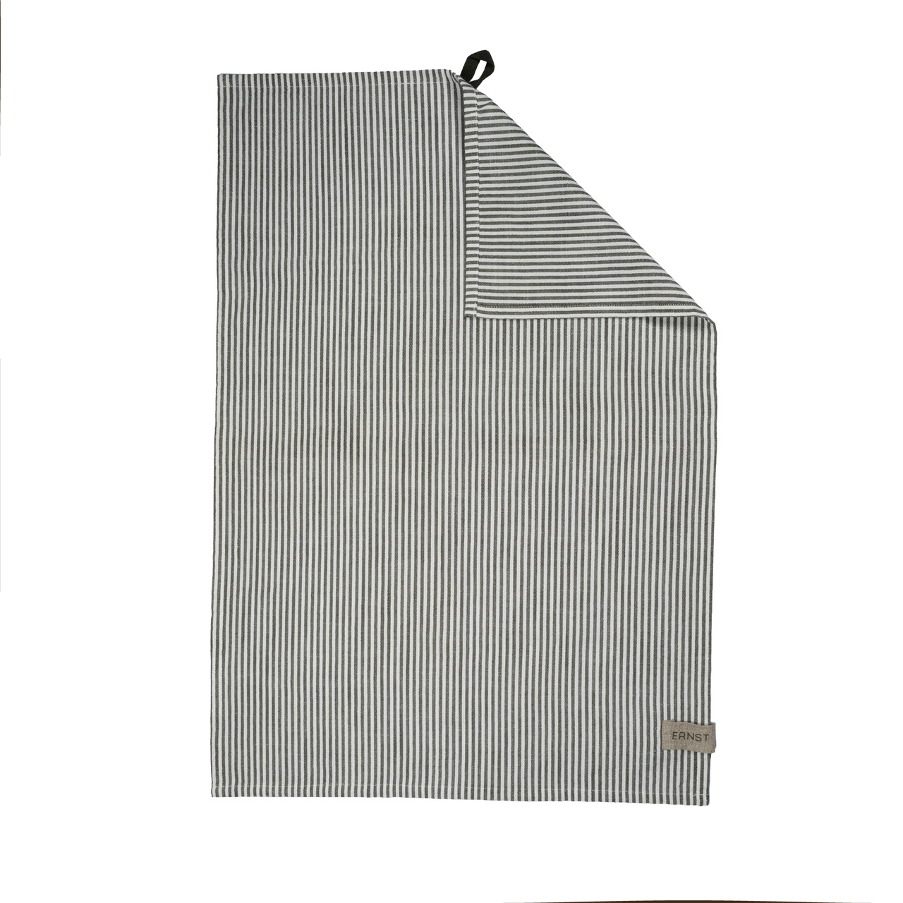 Kökshandduk  47x70 salvia/vit smal rand