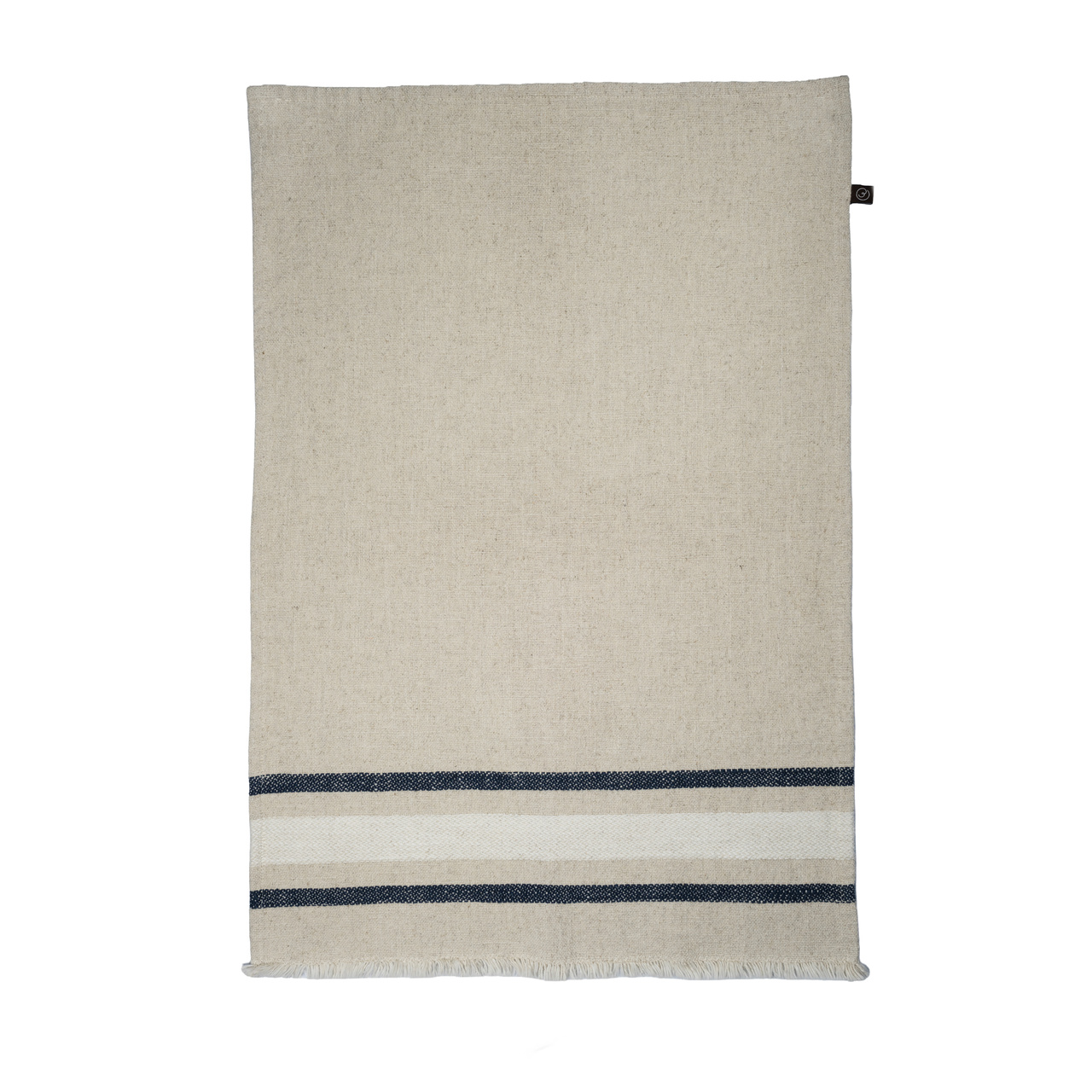 Kökshandduk 47x70 natur/vit/blå