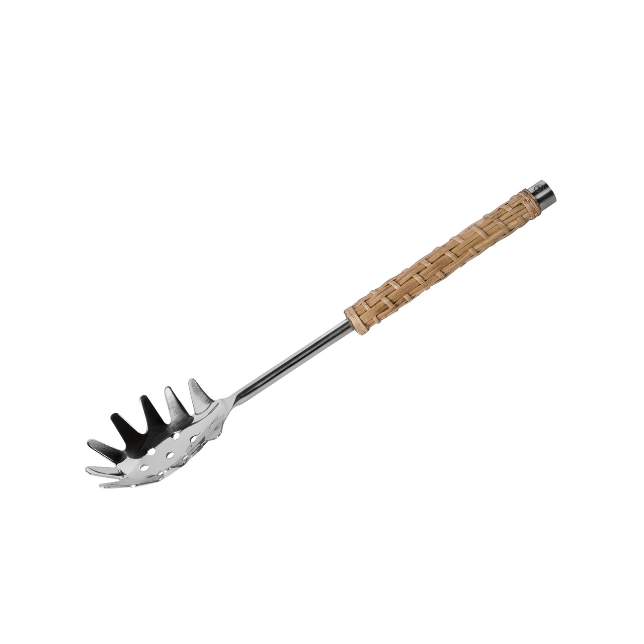 Pastaslev metall/flätat handtag