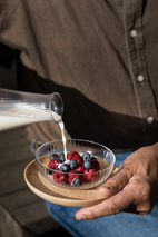 Bricka i ljust trä d16,5 h2,5