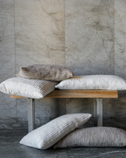 Kuddfodral  50x50 med struktur, natur