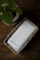 Servett 10x20 "Lycka"vit