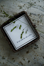 Servett 33x33 "I det enkla" Ljusgrå