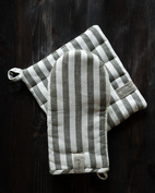 Grytlapp 23x25 salvia/vit bred rand