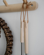 Soup spoon metal/ wood