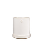 Kruka d10 h11 vit med fat