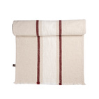 Löpare 45x150 natur/vit/röd