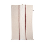 Kökshandduk 47x70 cm natur/vit/röd