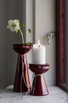 Lökvas d8,5 h20 cm röd