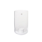 Ljuslykta i glas d9 h15 cm