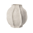 Vas stengods d24 h24cm naturvit