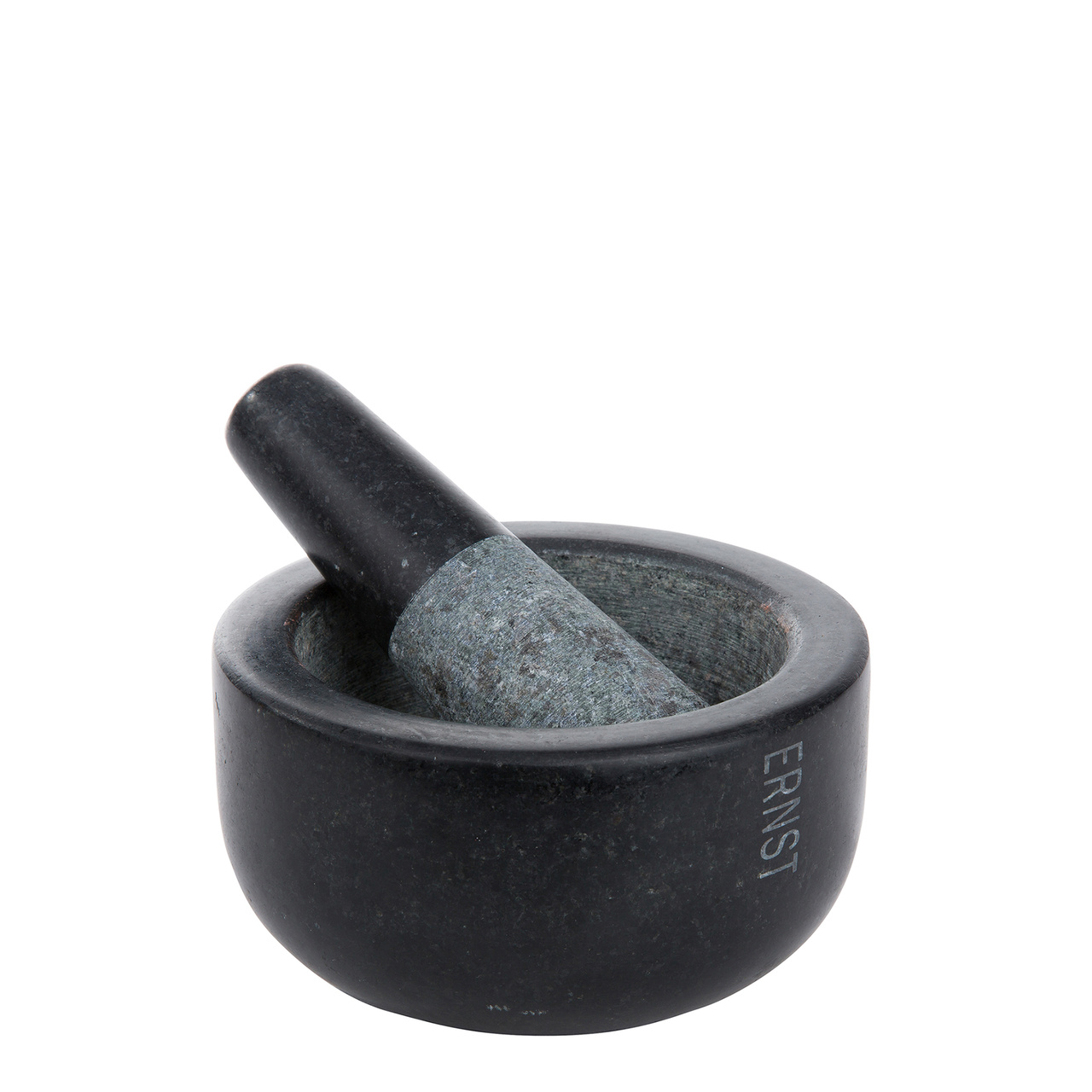 Mortel, svart granit, mellan