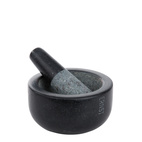 Mortel, svart granit, mellan