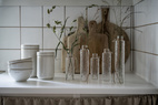 Glasvas d5 h15 cm struktur