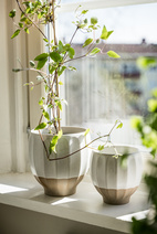 Kruka d18 h18 vit/natur