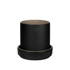 Kruka m fat d11 h11 cm svart/natur