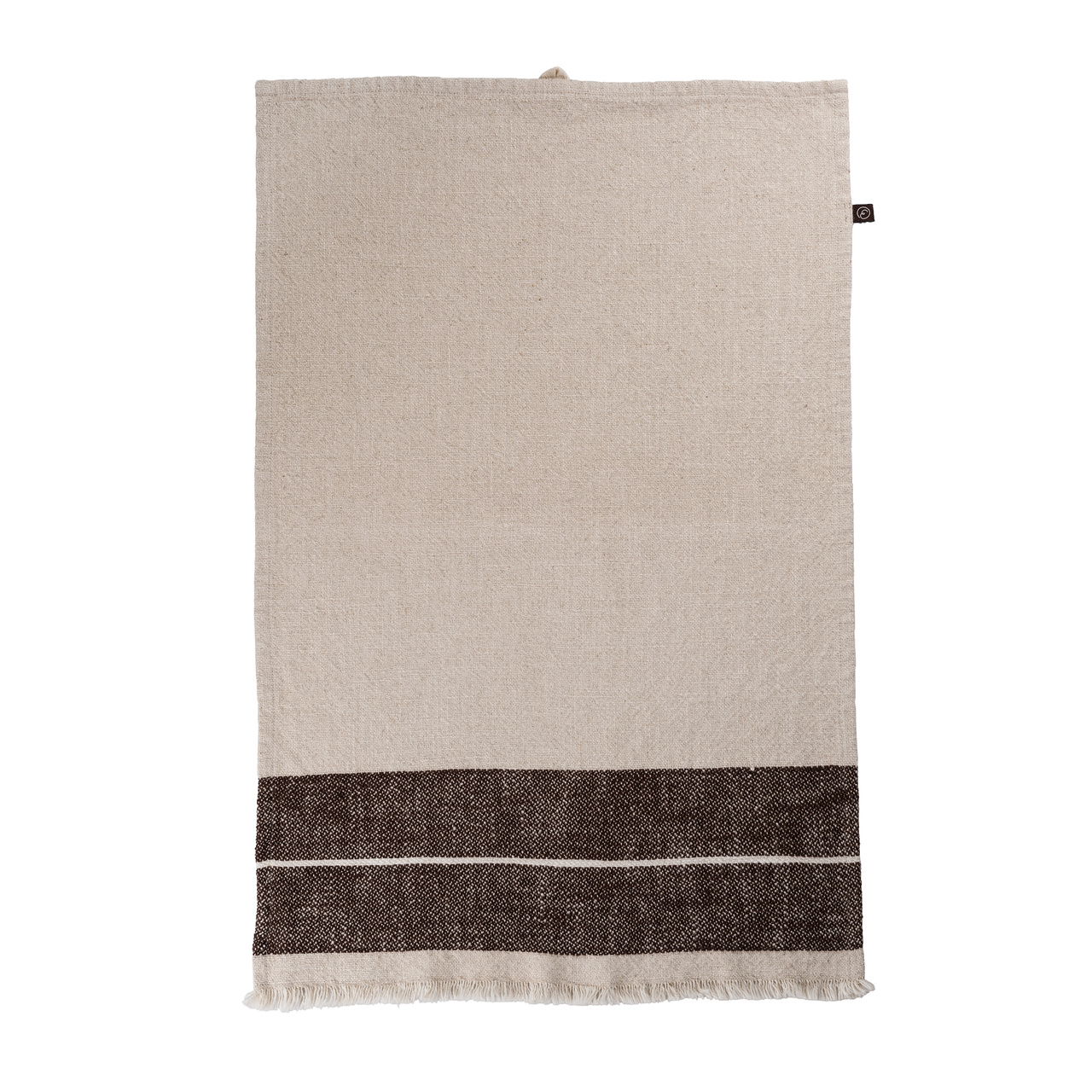 Kökshandduk 45x70 cm natur/vit/brun