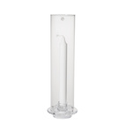 Candleholder for crown candle d9 h27,5 glass