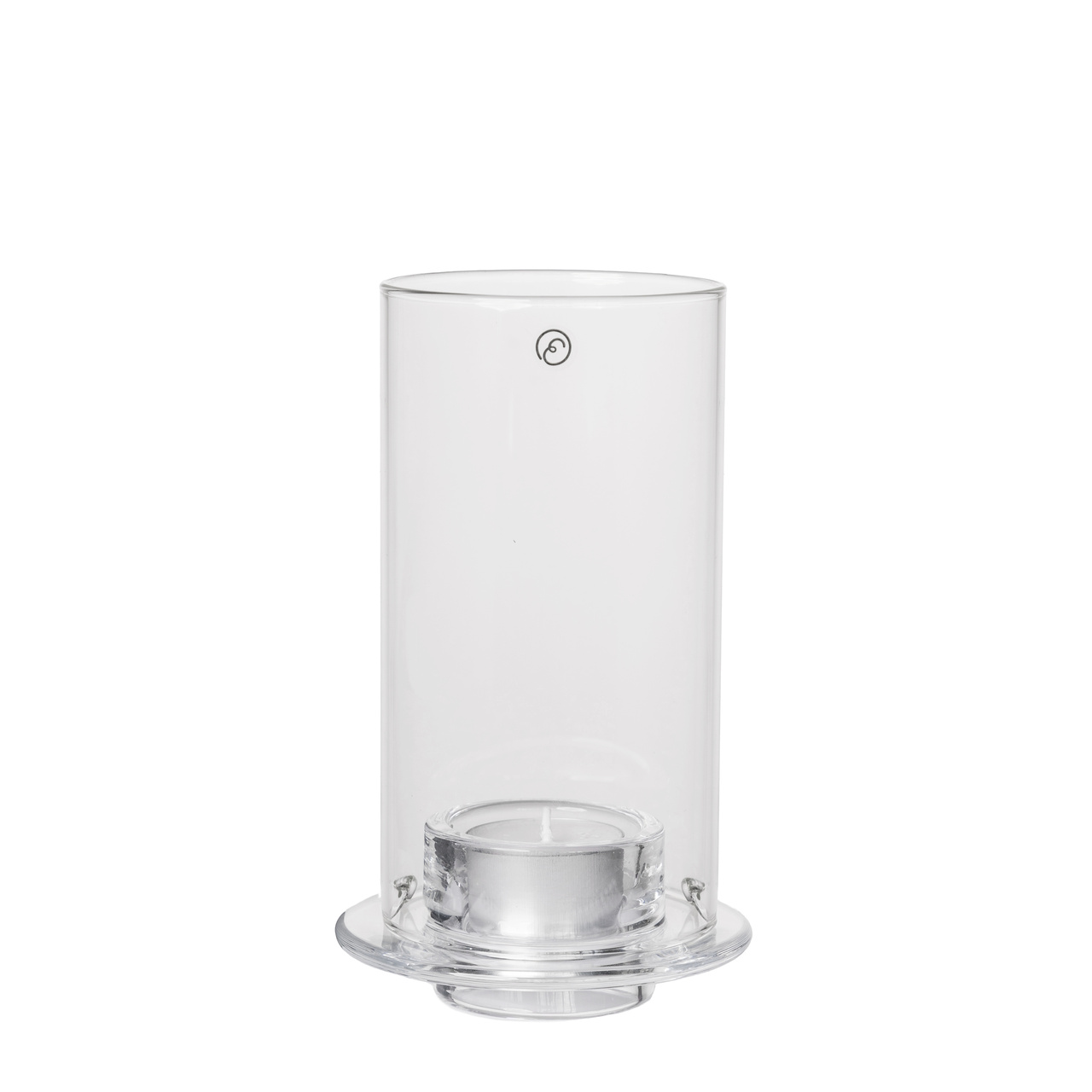 Ljuslykta för värmeljus d9 h15 glas