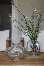 Glasvas d25 h15 cm
