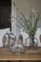 Glasvas d25 h15 cm